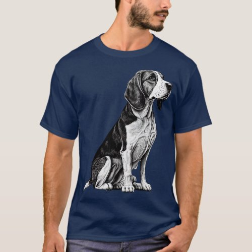 BW Beagle 3 T_Shirt