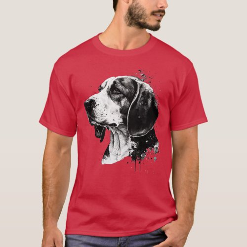 BW Beagle 4 T_Shirt