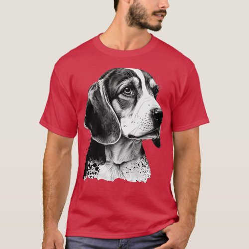 BW Beagle 5 T_Shirt