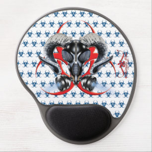 BW! BIOHAZARD WARNING! SKULL GEL MOUSE PAD