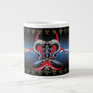 BW! BIOHAZARD WARNING! SKULL GIANT COFFEE MUG
