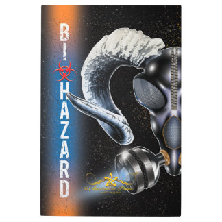 BW! BIOHAZARD WARNING! SKULL METAL PRINT