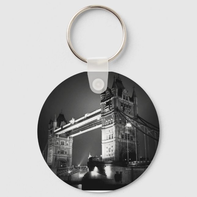 BW Black & White London Tower Bridge Keychain (Front)