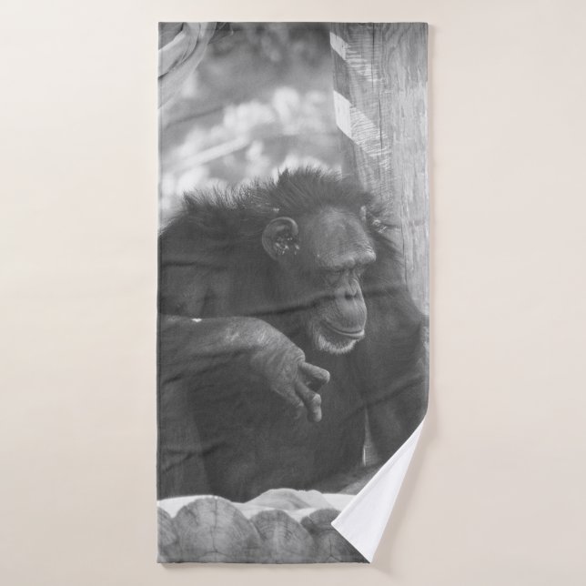 BW Chimp Bath Towel (Bath Towel)