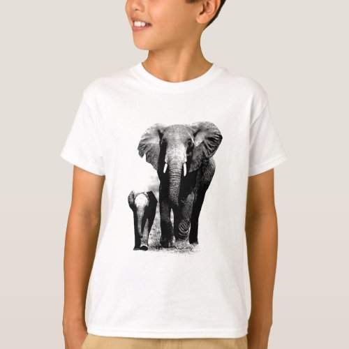 BW Elephant  Baby Elephant T_Shirt