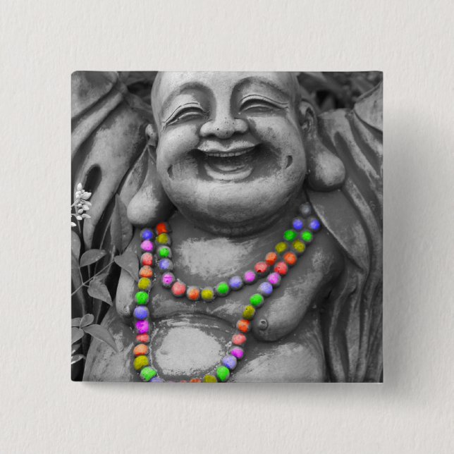 bw gay buddah button (Front)
