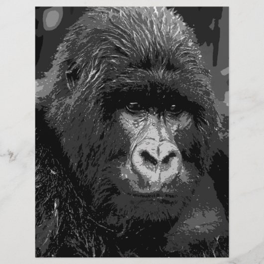 BW Gorilla Face (Front)