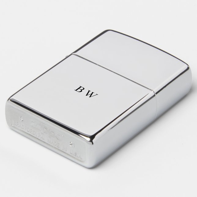 BW Initials Lighter – The Premium Gift Edition (Angled)