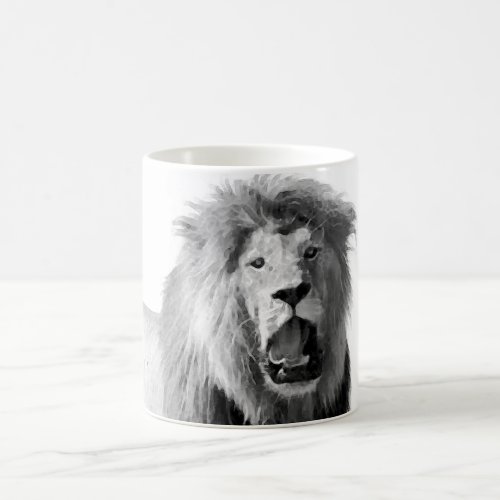 BW Lion Coffee Mug