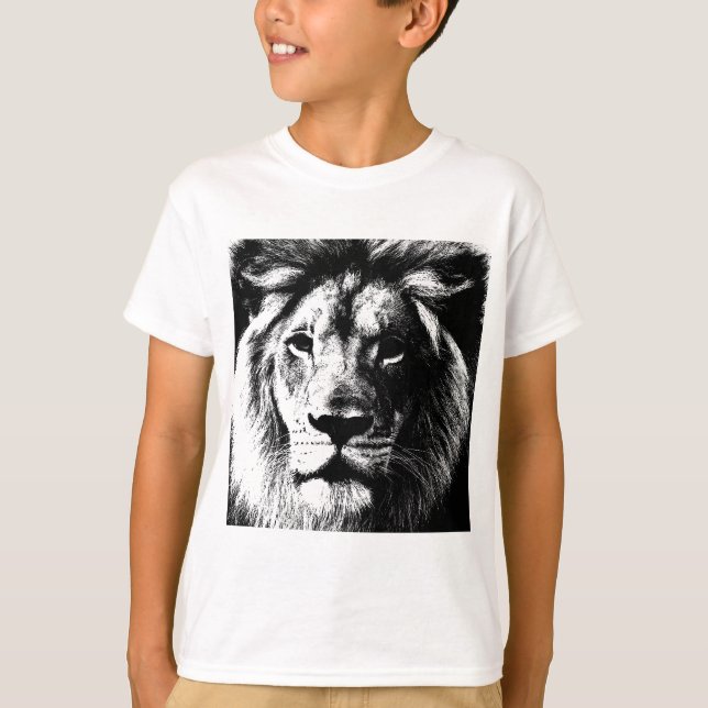 BW Lion Face T-Shirt (Front)
