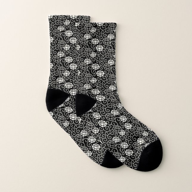 BW Peonies Socks (Pair)