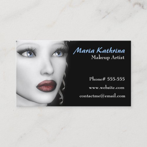 BW Portrait Business Card