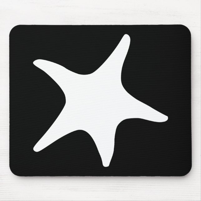 BW Starfish Mouse Pad (Front)