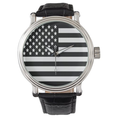 BW US Flag Watch