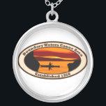 BWCA Emblem Silver Plated Necklace<br><div class="desc">We've got four different BWCA sterling silver necklaces, perfect for the camper or canoist in your life. Fishing, camping, canoeing, and hiking are all popular activities, and these design display those pefectly!</div>