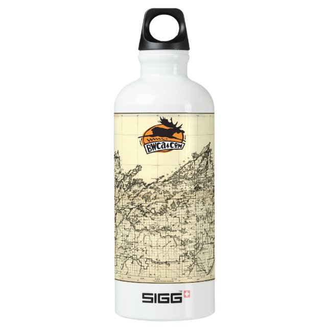 BWCA Historic Map Water Bottle (Front)
