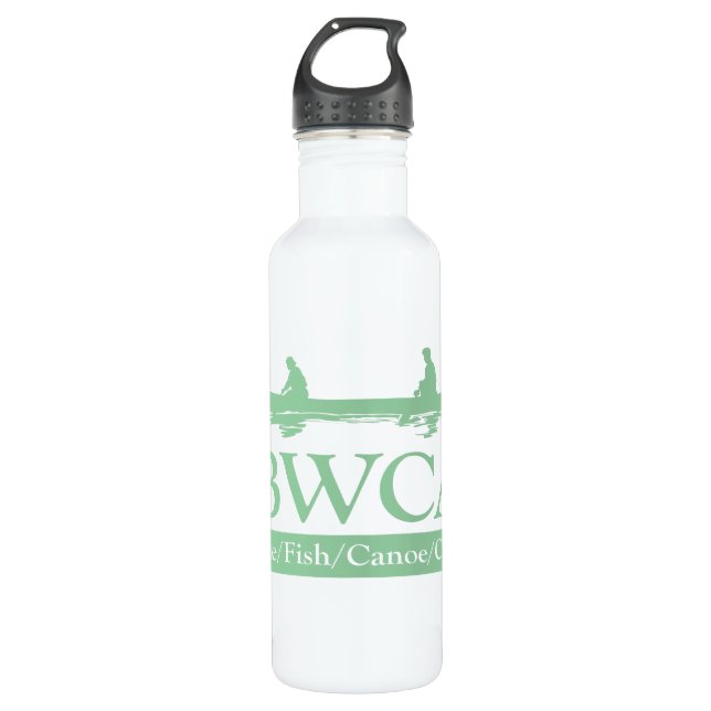 BWCA - Hunt Fish Canoe Camp Stainless Steel Water Bottle (Front)