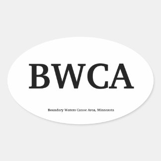 BWCA OVAL STICKER