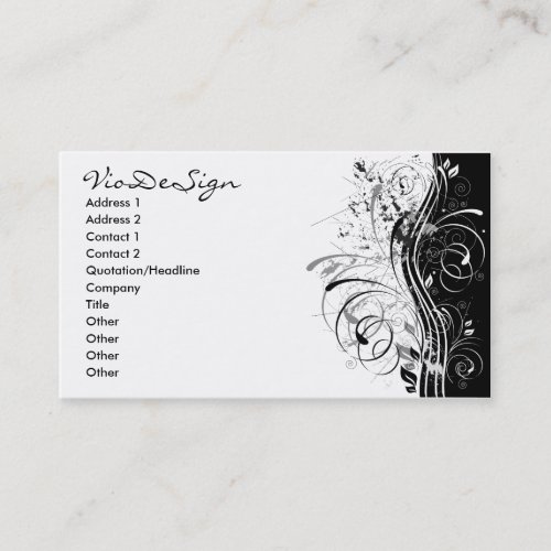 BWgrunge Business Cards