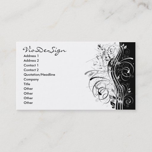 Customizable BWgrunge Business Cards
