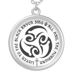 BWM - Morrigan Spiral Chant Silver Plated Necklace