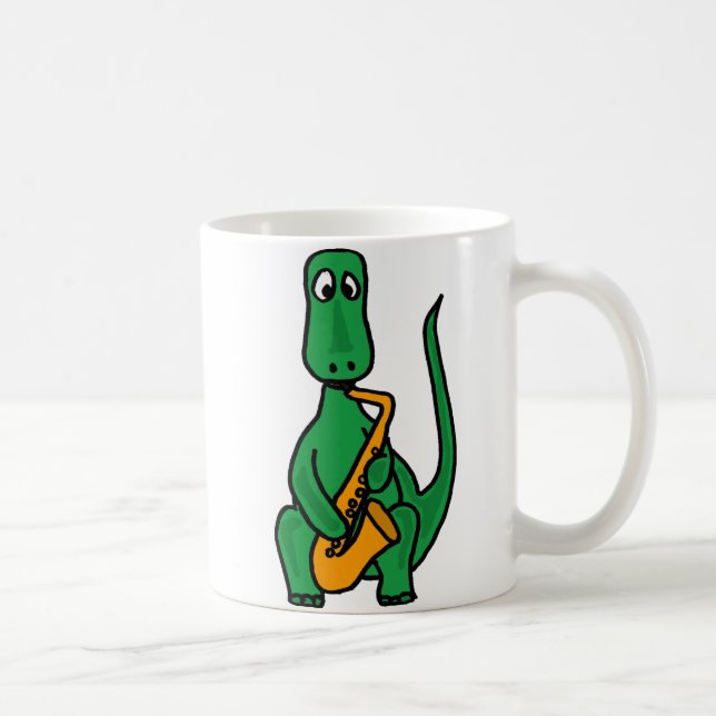 BX- Dinosaur Plaing the Saxophone Mug (Right)