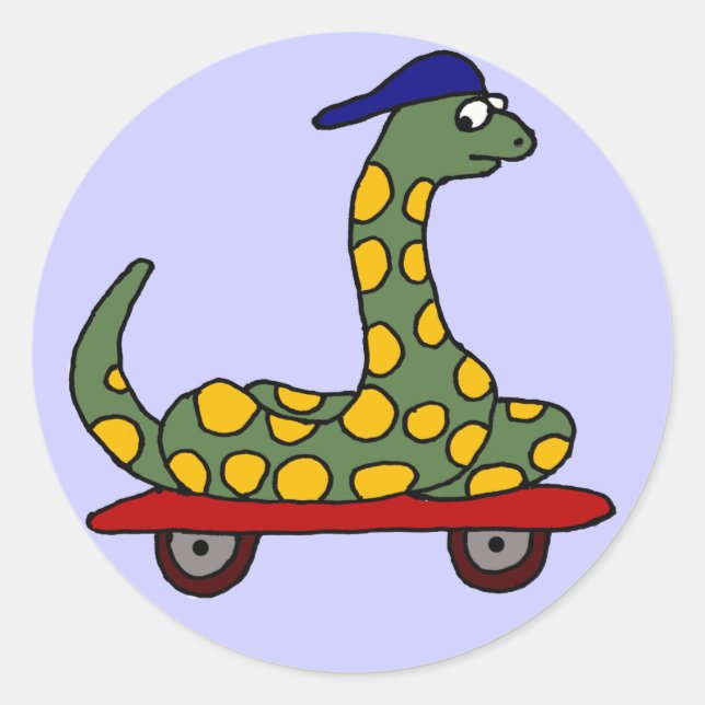 BX- Funny Boa Skateboarding Stickers (Front)