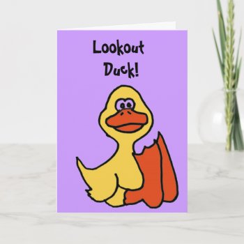 Bx- Funny Duck Birthday Card by inspirationrocks at Zazzle