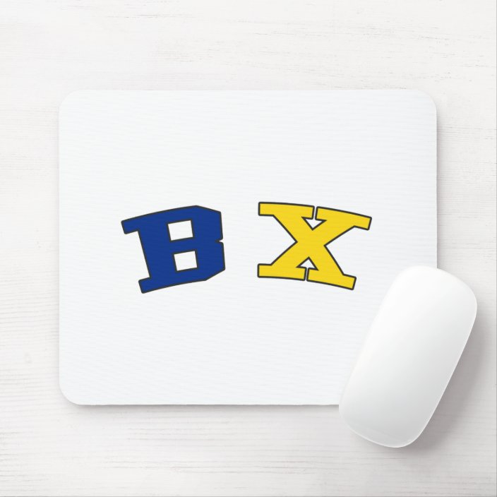 BX in New York State Flag Colors Mousepad