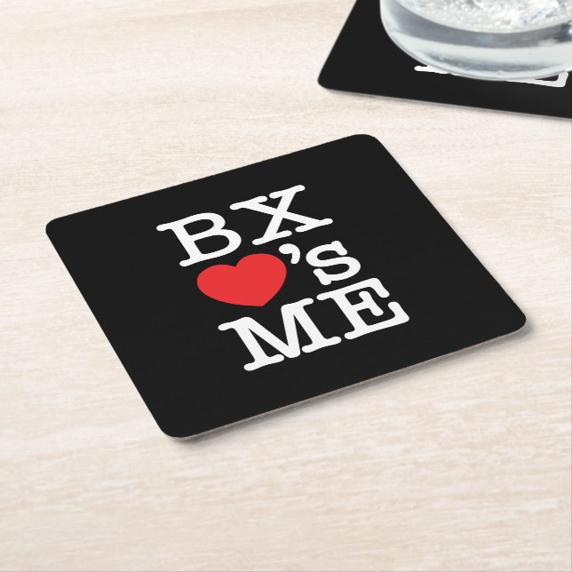 BX ❤'s ME Square Paper Coaster (Angled)