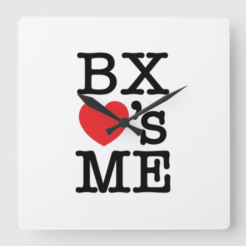 BX s ME Square Wall Clock