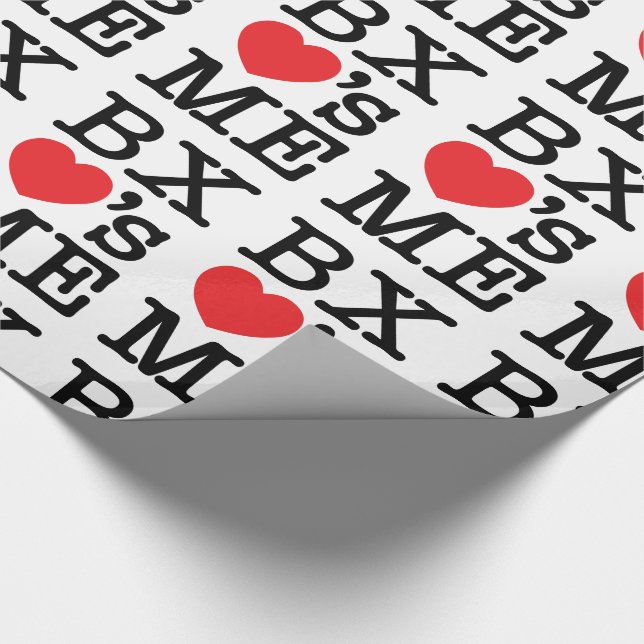 BX ❤'s ME Wrapping Paper (Corner)
