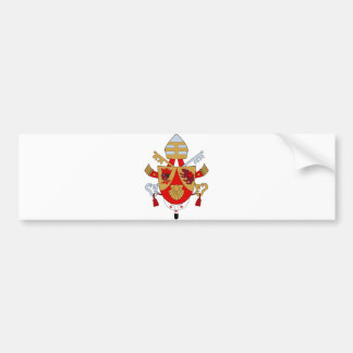 BXVI Pope Coat Emblem Heraldry Official Symbol Bumper Sticker
