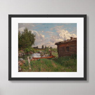 By A Stream Framed Art