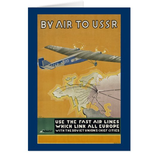 By Air to USSR Cards (Front)