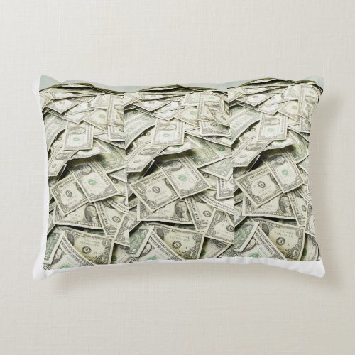 By Buteful Money Pillow Dream in Wealth Accent Pillow