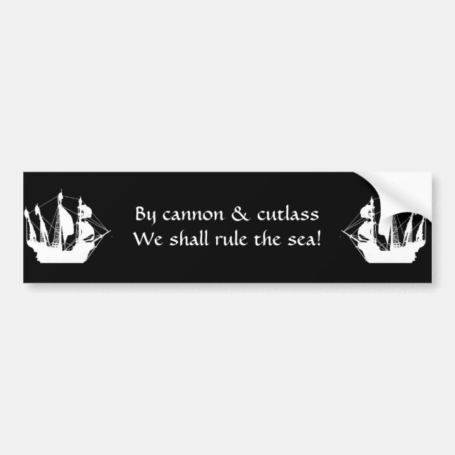 By cannon we shall rule bumper sticker (Front)