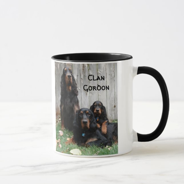 BY COURAGE NOT CRAFT, Gordon Setter Ceramic Mug (Right)