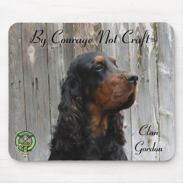By Courage Not Craft, Gordon Setter Mousepad (Front)