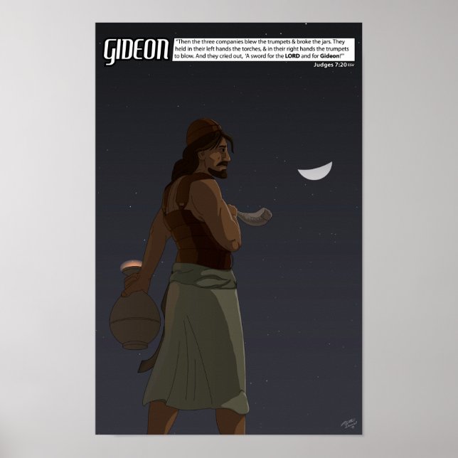 By Faith Series - Gideon Poster 11" x 17" (Front)