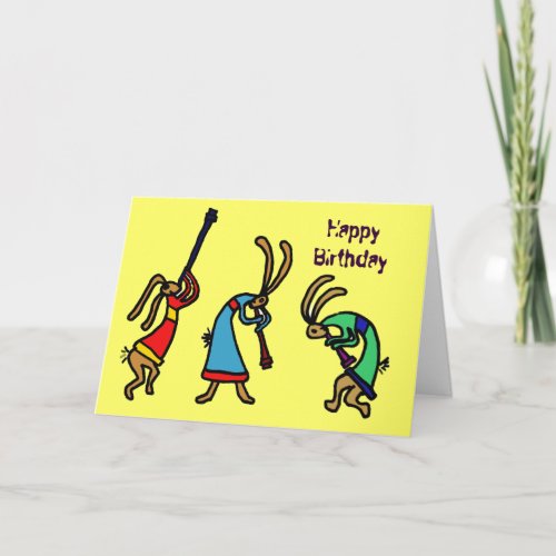 BY_Funny Birthday Dancing Bunny Card