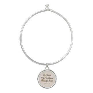By Grace are Ye Saved Ephesians 2 Bangle Bracelet