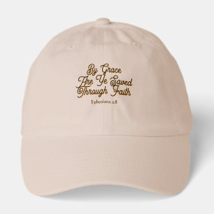 By Grace are Ye Saved Ephesians 2 Scripture Hat