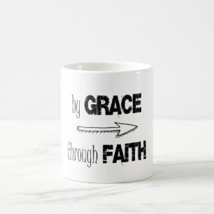 By Grace Through Faith Bible Verse Coffee Mug