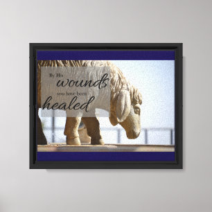 By His Wounds We are Healed Canvas Print