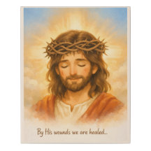 By His Wounds We Are Healed Christian Wall Art