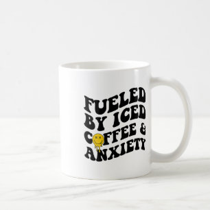 By Iced Coffee And Anxiety Mental Health On Back Mug