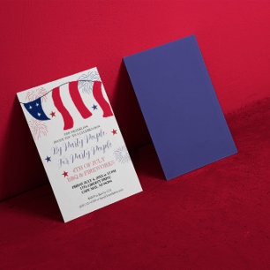 By Party People, For Party People 4th of July Invitation