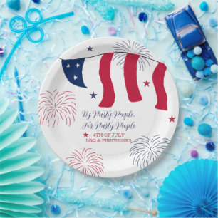 By Party People, For Party People 4th of July Paper Plates