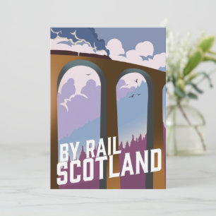 By Rail Scotland Holiday Card